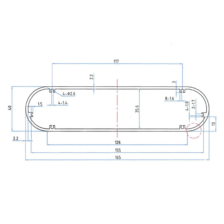 New Design Box Aluminum Enclosure Amplifier Extruded Project Box