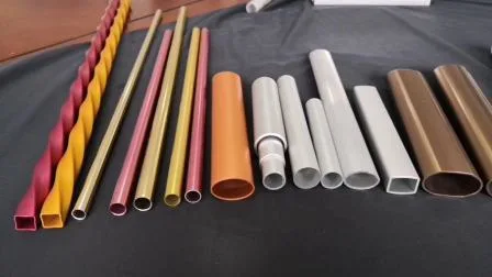 China Fabricação de perfis personalizados Extrusão de alumínio redondo/quadrado/tubo extrudado oval/tubulação/tubo/tubulação